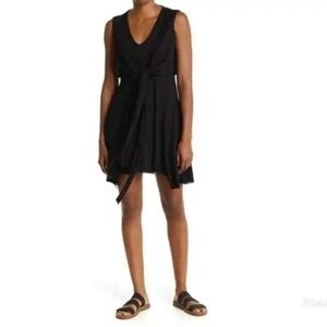 All Saints Black Jayda Jersey Dress NWT​